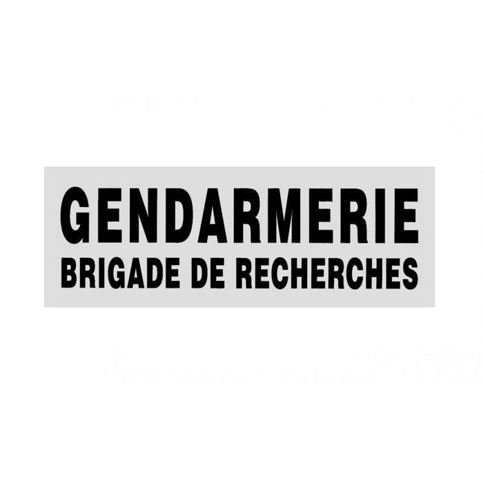 BANDEAU GENDARMERIE - Patrol Equipement - Blanc Gendarmerie 2 x 10 cm - 3662950092114 - 3