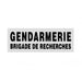 BANDEAU GENDARMERIE - Patrol Equipement - Blanc Gendarmerie 2 x 10 cm - 3662950092114 - 3