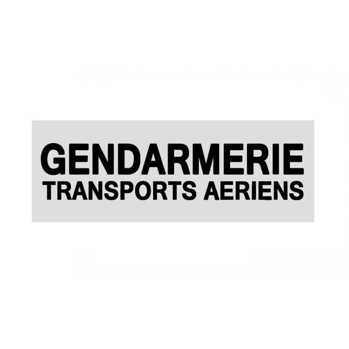 BANDEAU GENDARMERIE - Patrol Equipement - Blanc Gendarmerie Transports Aériens 3 X 10 cm - 3662950092428 - 6