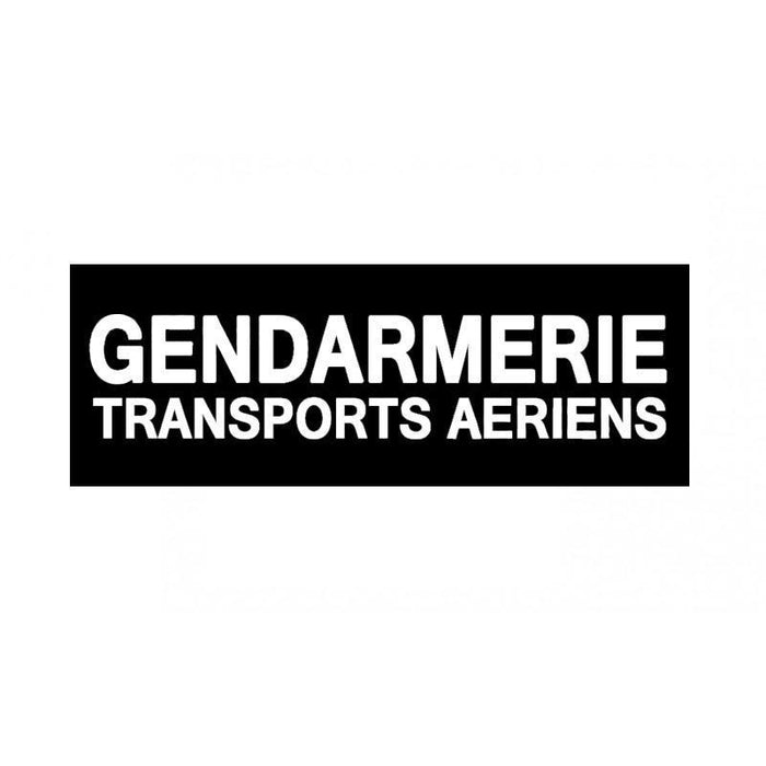 BANDEAU GENDARMERIE - Patrol Equipement - Noir Gendarmerie Transports Aériens 3 X 10 cm - 3662950091988 - 10