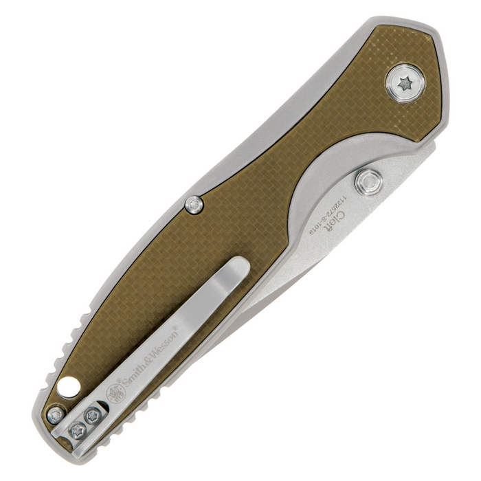 CLEFT LINERLOCK A/O TAN - Smith & Wesson - Coyote - 3662950106439 - 2