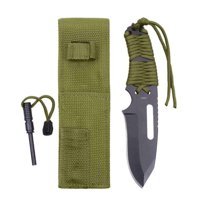 COUTEAU PARACORDE SURVIVAL - Rothco - Vert olive - 2000000345369 - 2