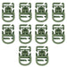 D-RING - Bulldog Tactical - Vert olive Lot de 10 - 3662950074400 - 9