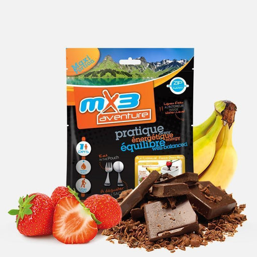 FONDUE AU CHOCOLAT ET CROUSTY FRUITS | 368 KCAL - MX3 Aventure - Autre Chocolat & Fruits - 2000000359342 - 1