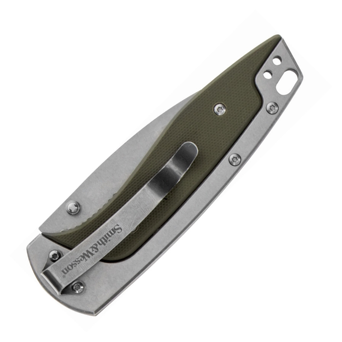 FREIGHTER LINERLOCK GREEN - Smith & Wesson - Vert olive - 3662950106392 - 2