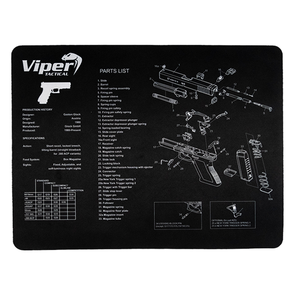 GLOCK PISTOL MAT - Viper Tactical - Noir - 3662950024689 - 1