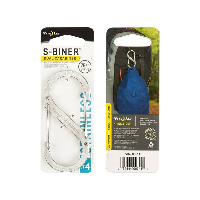 S-BINER INOX - Nite Ize - Argent T4 - 94664007451 - 1