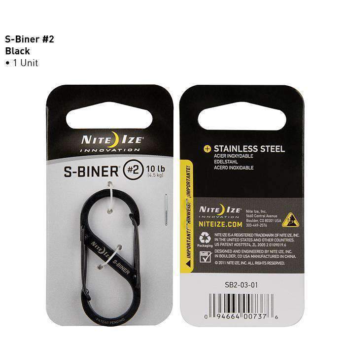 S-BINER MÉTAL - Nite Ize - Noir T2 - 2000000168814 - 9
