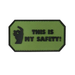 THIS IS MY SAFETY - QS Patch - Vert - 3662950037511 - 2