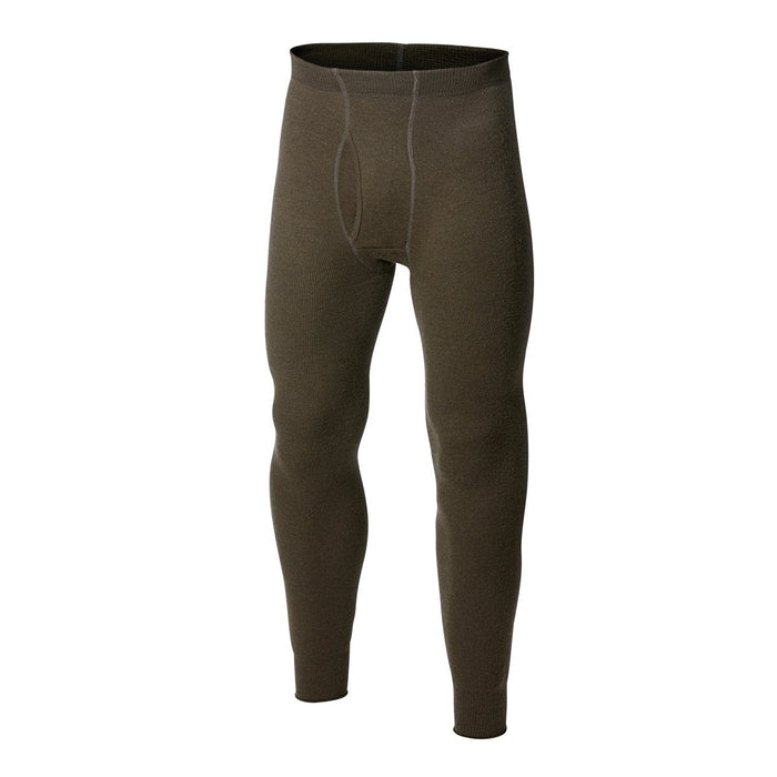 ULLFROTTÉ LONG JOHNS WITH FLY 200 - Woolpower - Vert olive S - 7317430035780 - 1